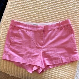 J. Crew Factory Pink Women's Cotton Casual Shorts 3.5 inch inseam